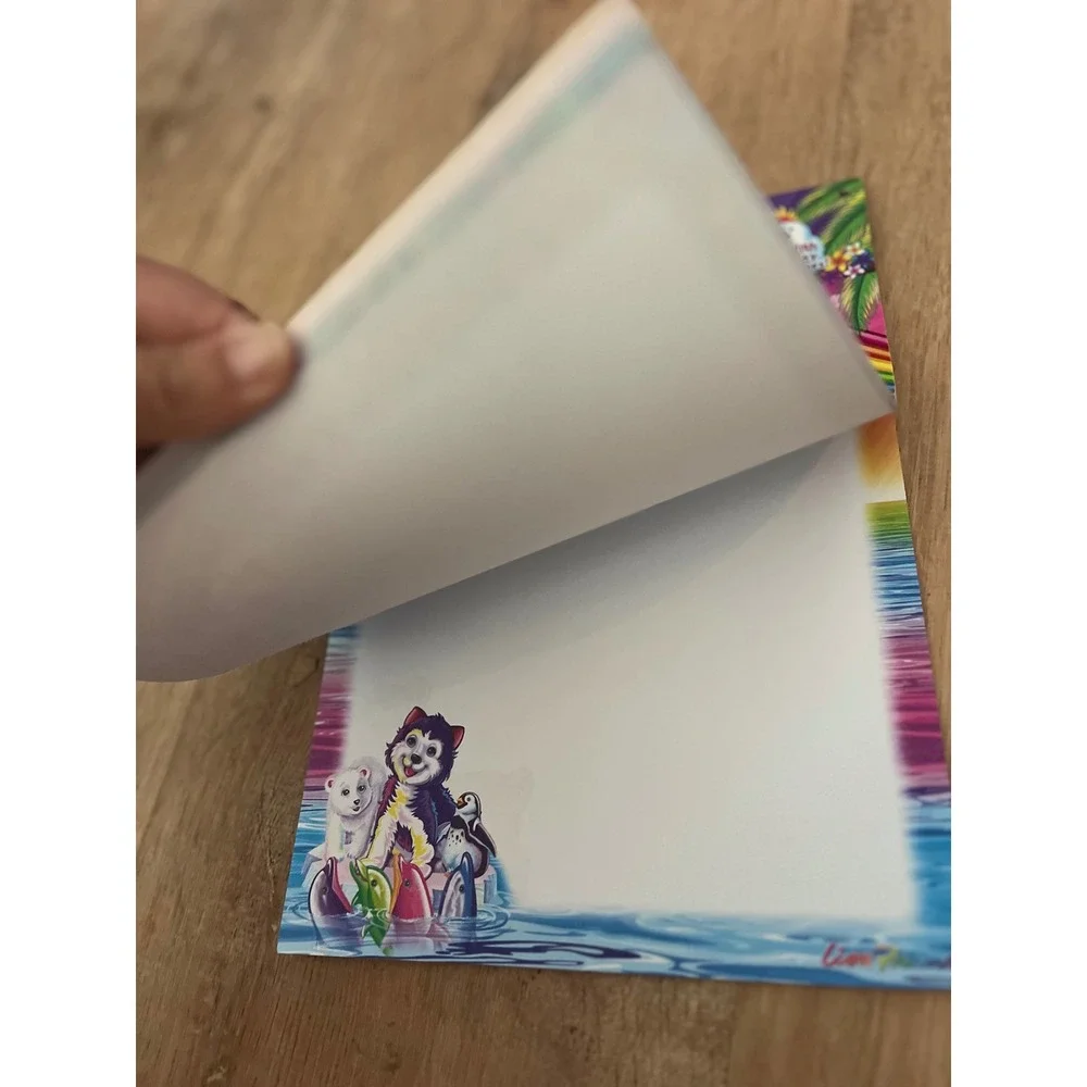 Lisa Frank Sticker Pad Over 750 Stickers Play Scenes Dolphin Rainbow Vintage Y2K